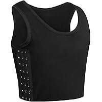 XUJI Chest Binder FTM Transgender Zip Up Binder Breathable Breast